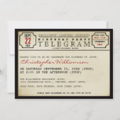 Telegram Style Geburtstagsparty Einladung (Vorderseite)