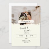 Telegramm "Dream Wedding" Einladung (Vorne/Hinten)