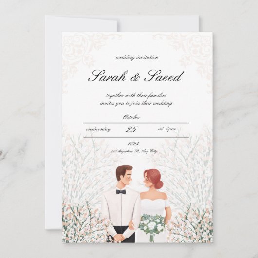 Telegramm "Dream Wedding" Einladung (Vorderseite)