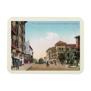 Telegraph Ave, Berkeley, California Vintag Style Magnet