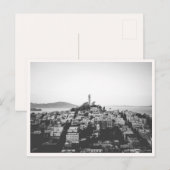 Telegraph Hill San Francisco Coit Tower Postkarte (Vorne/Hinten)