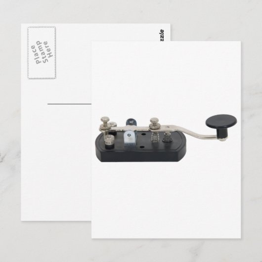 TelegraphKey082609 Postkarte (Vorne/Hinten)