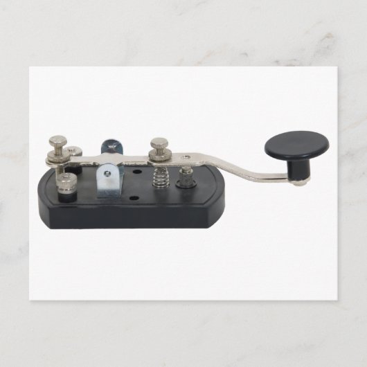 TelegraphKey082609 Postkarte (Vorderseite)