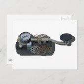 TelegraphKeyWithGears062115 Postkarte (Vorne/Hinten)