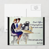 telegraphless postkarte (Vorne/Hinten)