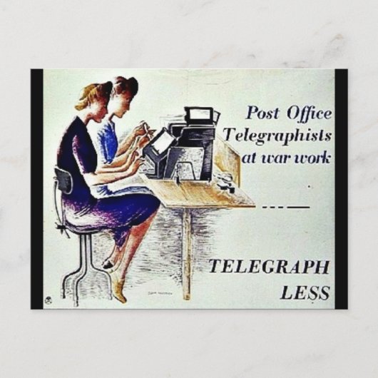 telegraphless postkarte (Vorderseite)