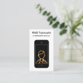 Telehealth ärztliche on-line-Bemühungen Visitenkarte (Stehend Vorderseite)