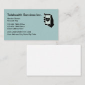 Telehealth Dienstleistungen Visitenkarte (Vorne/Hinten)