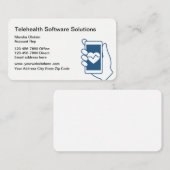 Telehealth Sorgfalt-Dienstleistungen Visitenkarte (Vorne/Hinten)