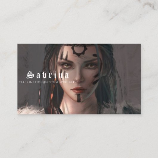 telekinetische Visitenkarte (Vorderseite)