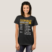 Telekom-Analyst-Stundenratexperte T-Shirt (Vorne ganz)