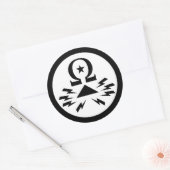 Telekomix-Aufkleber (groß) Runder Aufkleber (Umschlag)