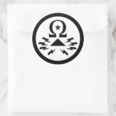 Telekomix-Aufkleber (groß) Runder Aufkleber (Tasche)