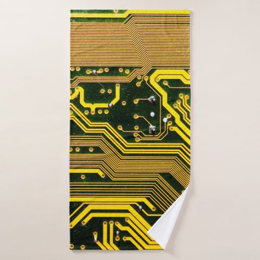 Telekommunikation auf Computerplätzen,abstrakt,a Badehandtuch (Badehandtuch)