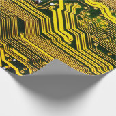 Telekommunikation auf Computerplätzen,abstrakt,a Geschenkpapier (Ecke)