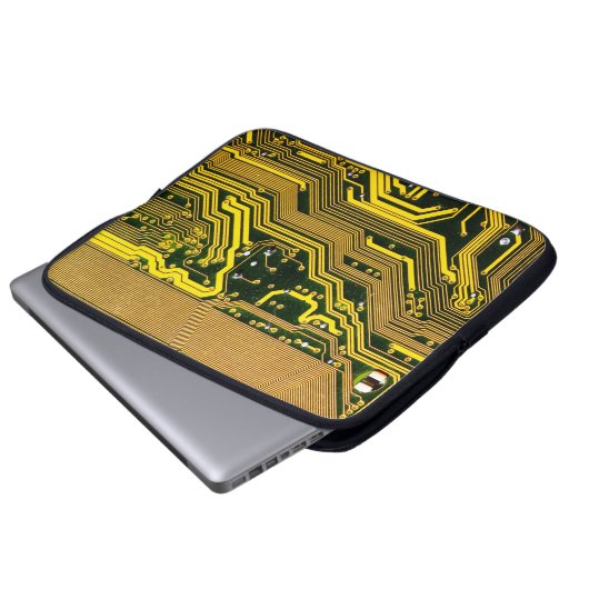 Telekommunikation auf Computerplätzen,abstrakt,a Laptopschutzhülle (Vorne Knopf)