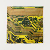 Telekommunikation auf Computerplätzen,abstrakt,a Wandteppich (Vorderseite)