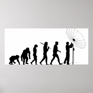 Telekommunikation - Satellitenübertragung Poster