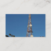 Telekommunikationsturm unter blauem Himmel Visitenkarte (Rückseite)