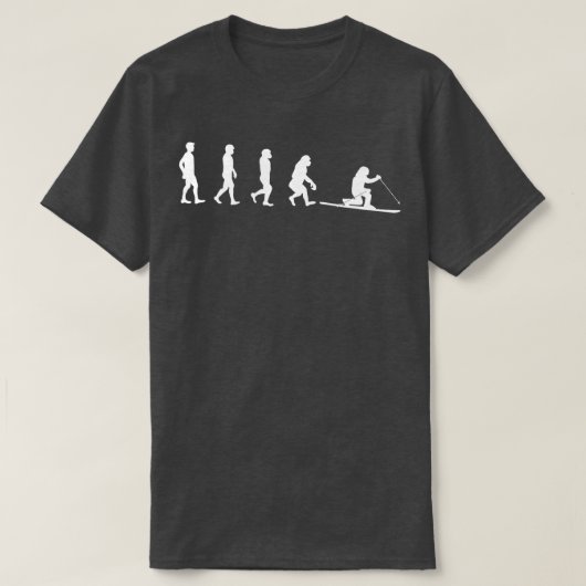 Telemark Skiing Evolution T-Shirt (Design vorne)