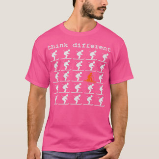 Telemark Skiing Frei Ihre Ferse Denken Sie anders T-Shirt