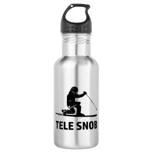 Telemark Skiing Snob Edelstahlflasche