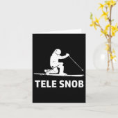 Telemark Skiing Snob Karte (Gelbe Blume)
