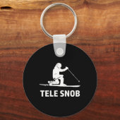 Telemark Skiing Snob Schlüsselanhänger (Vorderseite)