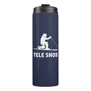 Telemark Skiing Snob Thermosbecher