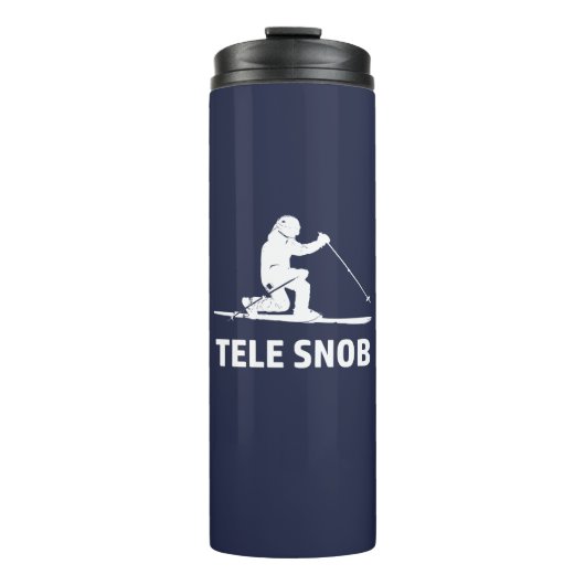 Telemark Skiing Snob Thermosbecher (Vorderseite)