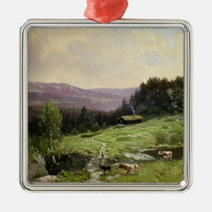 Telemark, Südnorwegen Silbernes Ornament