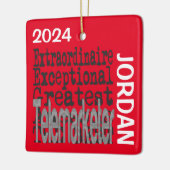 Telemarketer Extraordinaire CUSTOM Keramikornament (Links)