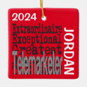 Telemarketer Extraordinaire CUSTOM Keramikornament (Vorderseite)
