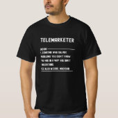 Telemarketer Noun Definition Männer Frauen T-Shirt (Vorderseite)