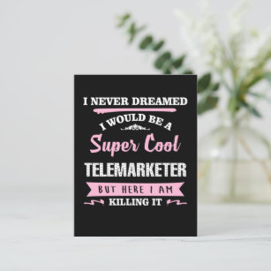 Telemarketer Super Cool Postkarte