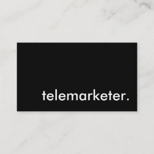 Telemarketer. Visitenkarte