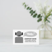 Telemarketing für den Kundendienst Visitenkarte (Stehend Vorderseite)