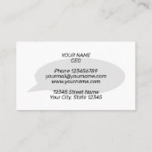 Telemarketing für den Kundendienst Visitenkarte (Rückseite)