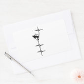 Telemarking Rechteckiger Aufkleber (Umschlag)