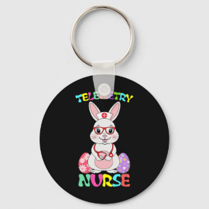 Telemetrie-Krankenschwester Bunny Ostersonntag Ste Schlüsselanhänger