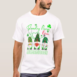Telemetrie Nurses Liebe Shenanigans Funny Gnome St T-Shirt