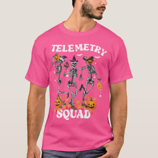 Telemetry Nurse Squad Medical Nursing Skelett Dan T-Shirt