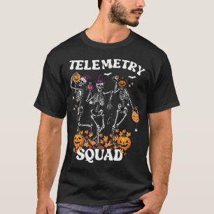 Telemetry Nurse Squad Medical Nursing Skelett Dan T-Shirt