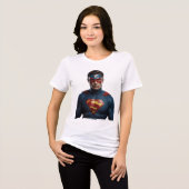 Telepathischer Superhero Tri-Blend Shirt (Vorderseite voll)