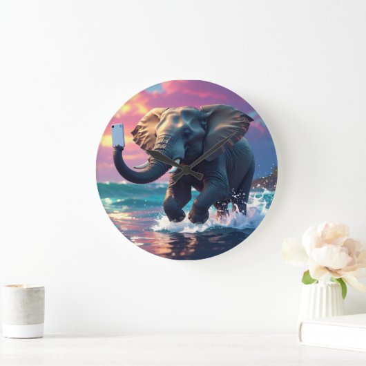 TELEPHANTASTIC GROßE WANDUHR (Zuhause)