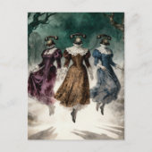 Telephone Ladies Levitating  Postkarte (Vorderseite)