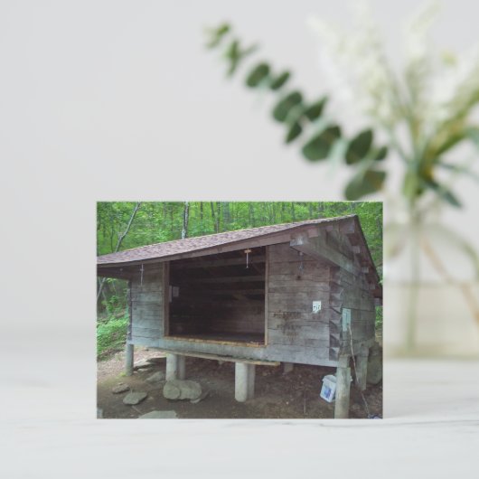 Telephone Pioneers Shelter Appalachian Trail Postkarte (Stehend Vorderseite)