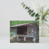 Telephone Pioneers Shelter Appalachian Trail Postkarte (Stehend Vorderseite)