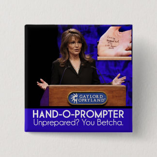 Teleprompter Sarahs Palins: Das Hand-O-Sofortigere Button