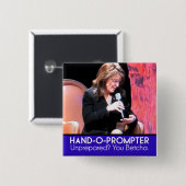Teleprompter Sarahs Palins: Das Hand-O-Sofortigere Button (Vorne & Hinten)